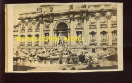 ITALIE - ROME - 1869 - FONTAINE DE TREVISE - FORMAT 10.5 X 6 CM - Lieux