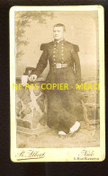 MILITAIRE - 55 SUR LE COL - PHOTOGRAPHIE VICTORIA R. ALBERT, NICE  - FORMAT CDV - Oorlog, Militair