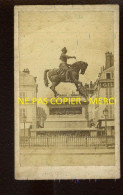 BLOIS - STATUE DE JEANNE D'ARC - PHOTOGRAPHIE MIEUSEMENT, BLOIS - FORMAT CDV - Lugares