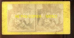 PHOTO STEREO - LA LESSIVE - FORMAT 17 X 8.5 CM  - Stereoscopic