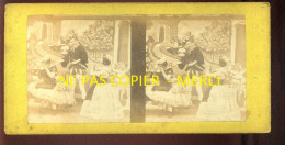 PHOTO STEREO - SCENE THEATRALE - FORMAT 17 X 8.5 CM  - Stereo-Photographie