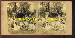 PHOTO STEREO - SCENE CHAMPETRE - FORMAT 17 X 8.5 CM  - Stereo-Photographie