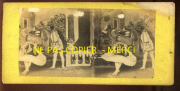 PHOTO STEREO - SCENE THEATRALE - FORMAT 17 X 8.5 CM - Photos Stéréoscopiques