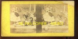 PHOTO STEREO - SCENE THEATRALE - FORMAT 17 X 8.5 CM - Stereo-Photographie