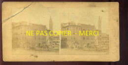 PHOTO STEREO - ITALIE - FLORENCE - FORMAT 17 X 8.5 CM - VOIR ETAT - Fotos Estereoscópicas