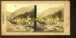 PHOTO STEREO - BAREGES (HAUTES-PYRENEES) - ROUTE DE LUZ - FORMAT 17 X 8.5 CM  - Fotos Estereoscópicas