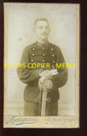 MILITAIRE - 21 SUR LE COL - PHOTOGRAPHIE MARGERIE, ANGOULEME - FORMAT CDV - Guerre, Militaire