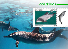 2024-04 - CENTRAL AFRICAN - DOLPHINS                  1V  MNH** - Dolfijnen