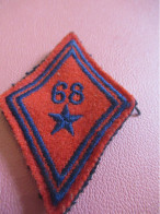1 Insigne Militaire Tissus Losange / Armée De Terre/ 68 + étoile/ Fin XXéme                    ET709 - Scudetti In Tela