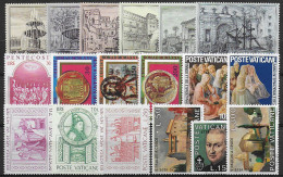 1975 Vaticano Complete Year 18v. MNH - Other & Unclassified