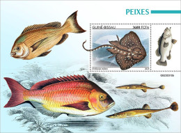 2024-04 - CENTRAL AFRICAN - FISHES                  1V  MNH** - Fische