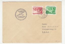 Ertste-Liechtenstinische-Segelfllugpost 1946 Postmark On Letter Cover B240510 - Sonstige (Luft)