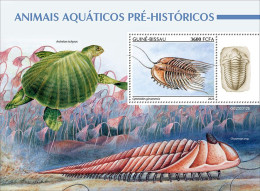 2024-04 - CENTRAL AFRICAN - PREHISTORIC WATER ANIMALS                  1V  MNH** - Preistorici