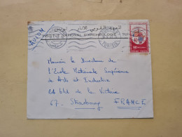 Lettre 1967 FLAMME TUNIS RP INSTITUT ARCHEOLOGIE - Tunisia (1956-...)