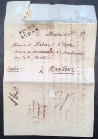 „P PAYE STRAS“ 1791 Lettre Autographe Mathématicien ARBOGAST Strasbourg Alsace>MANTOVA Lombardo-Veneto (Italia Science - 1701-1800: Precursors XVIII