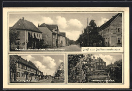 AK Guthmannshausen, Blick Auf Geschäftshaus Kurzhals Und Herrenstrasse, Rittergut Hesse  - Autres & Non Classés