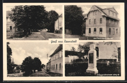 AK Rannstedt, Kammergut, Gasthaus Zur Erholung, Kriegerdenkmal  - Other & Unclassified