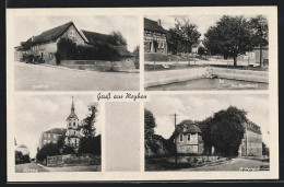 AK Meyhen, Gasthof, Kirche, Dorfteich, Rittergut  - Other & Unclassified