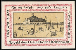 Notgeld Kellenhusen /Ostsee, 100 Pfennig, Strandpartie  - [11] Emissioni Locali