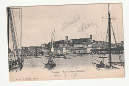 06 . CANNES . PORT ET MONT CHEVALIER . BATEAUX . 1917 - Cannes