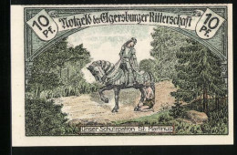 Notgeld Bad Elgersburg 1921, 10 Pfennig, Schutzpatron St. Martinus  - [11] Emissioni Locali