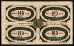 Notgeld Königsaue, 40 Pfennig (4 X 10 Pfennig), Schachbrett  - [11] Local Banknote Issues