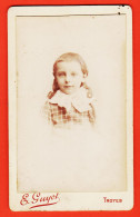 01167 / ⭐ Photo CDV TROYES 10-Aube ◉ Photographe E GUYOT 2-4 Rue De La Paix Bar-sur-Seine ◉ Portrait Fillette - Personnes Anonymes