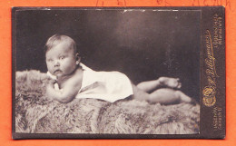 01132 / ⭐ Photo CDV HAGEN LUDENSCHEID Nordrhein-Westfalen ◉ Bébé Baby Liegt Auf Einem Fell ◉ Atelier BILLIGMANN  - Personnes Anonymes