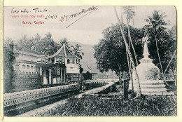 01049 ● KANDY Ceylon Temple HOLY TOOTH Escale COLOMBO à Croiseur FOUDRE Du 04.10.1905 Edmond MARTIN Niort  PLATE Ceylan - Sri Lanka (Ceylon)