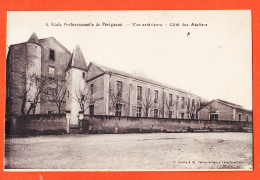 01211 / ⭐ Peu Commun PERIGUEUX 24-Dordogne Ecole ProfessionnelleVue Extérieure Côté Des Ateliers 1920s LOURTE PETITIN 4 - Périgueux