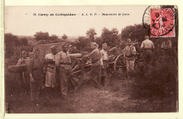 01485 / Camp COETQUIDAN 56-Morbihan Manoeuvre A.L.P.G CANONS 1932 à CHARRIER Chapellerie Hilaire Loulay-GABRIEL 39 - Guer Cötquidan