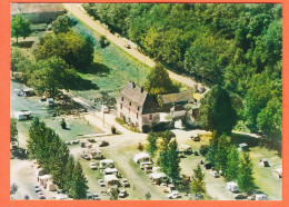 01287 / Peu Commun LES EYZIES 24-Dordogne Camping De LA RIVIERE Vue Aérienne Batisse Centrale Caravanes Tentes 1975s  - Otros & Sin Clasificación