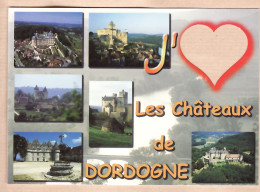 01225 / Dordogne Les CHATEAUX J' ( Aime Love ) COEUR DECOUPE 1980s - FLEURY Photo ANGER / 24-DORDOGNE - Autres & Non Classés
