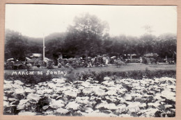 01002 / ♥️ ◉ SONTAY Marché 1930s Carte-Photo Issue Album ROSSIGNOL 4em RAC Régiment Artillerie Coloniale  Indochine - Viêt-Nam