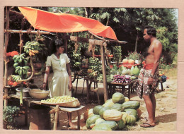 01054 ● SRI-LANKA Ceylon Fruit Vegetable Stall Marché Fruits-Légumes Photo Peter FENZ 1975s - Sri Lanka (Ceilán)