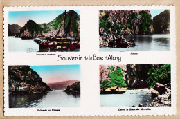 01031 ● Viet-nam Tonkin Souvenir BAIE ALONG Jonques Sampans Hongay Grotte Merveilles 1950s P.C Paris 58 - Vietnam