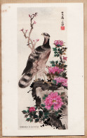 01045  / ⭐ ◉  Japanese Pictorial Art Soga SHÔHAKU (1730-1883) Hawk And Peonies Faucon Pivoines 1920s Japan - Autres & Non Classés