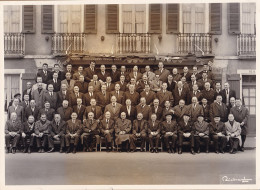 01399 / DAX Landes Photographie RICHARD 1950s Repas Membre Club Union Sportive RUGBY ? Devant Hotel-Restaurant 23x17  - Places