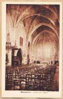 01277 / Etat Parfait- MONPAZIER Dordogne Intérieur De L' Eglise 1920s Edition Tabac ANDRIEU Photo THIRIAT BASUYAU - Autres & Non Classés