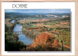 01240 / DOMME Le Panorama Sur La Vallée De La DORDOGNE 1985s - DORDOGNE - LA CLE Des CHAMPS N°24193 - Other & Unclassified