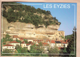 01288 / LES EYZIES Capitale Préhistoire Vue Village Pied Falaise 1985s - DORDOGNE - CLE CHAMPS N°C24181 - Andere & Zonder Classificatie