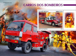 2024-04 - CENTRAL AFRICAN - FIRE ENGINS                 1V  MNH** - Camiones