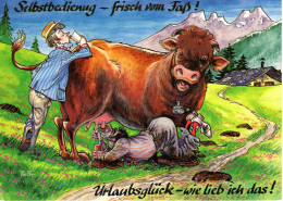 Urlaubsglück - Wie Lieb Ich Das - Kuh Mit Urlauber Auf Der Alm - Frisch Vom Faß - Maria Wörth - Humour