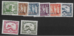 Indochine - Service - YT N° 2 à 10 ** Sans Le N° 8  - Neuf Sans Charnière - Unused Stamps