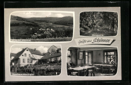 AK Schönnen /Odw., Gasthaus Zum Mümlingtal, Ortsansicht Und Waldpartie  - Autres & Non Classés