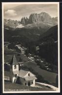 Cartolina S. Cipriano, Panorama E Mt. Catinaccio  - Autres & Non Classés