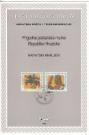 CROATIA First Day Panes 421-422 - Altri & Non Classificati