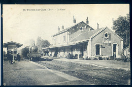 Cpa Du 18 St Florent Sur Cher -- La Gare  STEP196 - Otros & Sin Clasificación