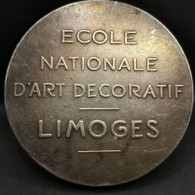 MEDAILLE ARGENT 50.9g 45mm ECOLE NATIONALE D'ART DECORATIF LIMOGES ALPHEE DUBOIS - Autres & Non Classés