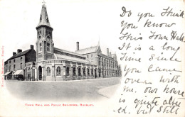 R334895 Town Hall And Public Buildings. Rugeley. Woods Stationers. 1905 - Monde